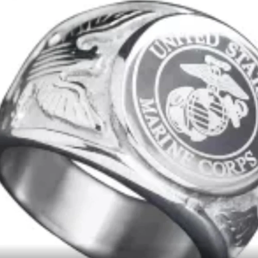 United States MARINE CORPS Signet Ring sz 11